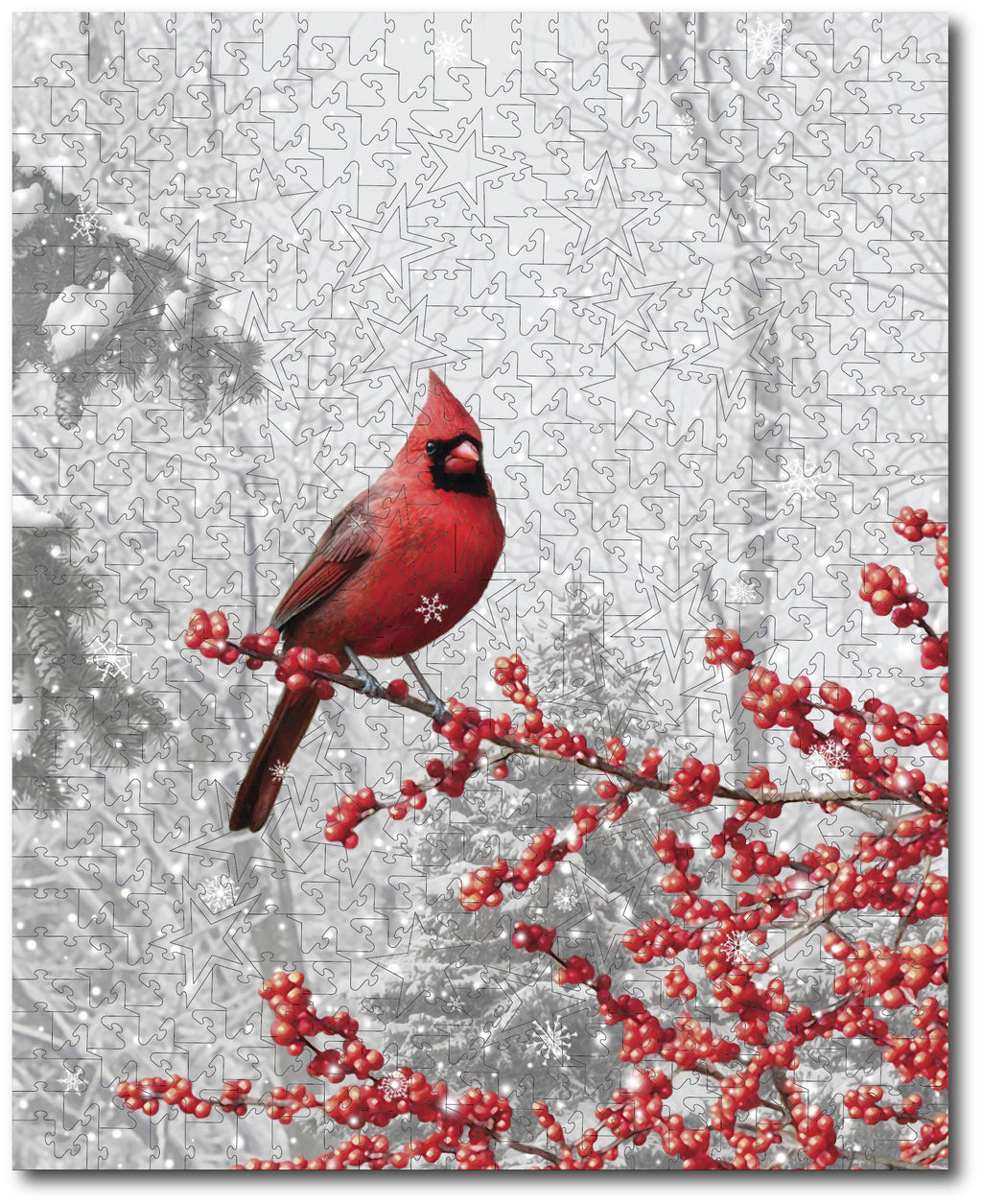Starz Puzzles: Alan Giana "Winterberry Cardinal"