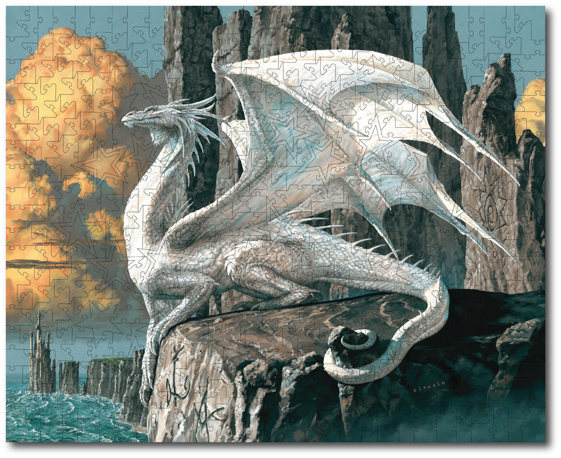 Starz Puzzles: Ciruelo "White Dragon on Rocks"