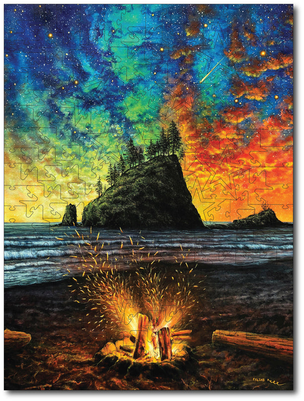 Starz Puzzles: Color By Feliks "Throw a Log In"
