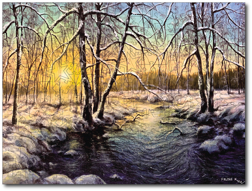 Starz Puzzles: Color By Feliks "Winter River"