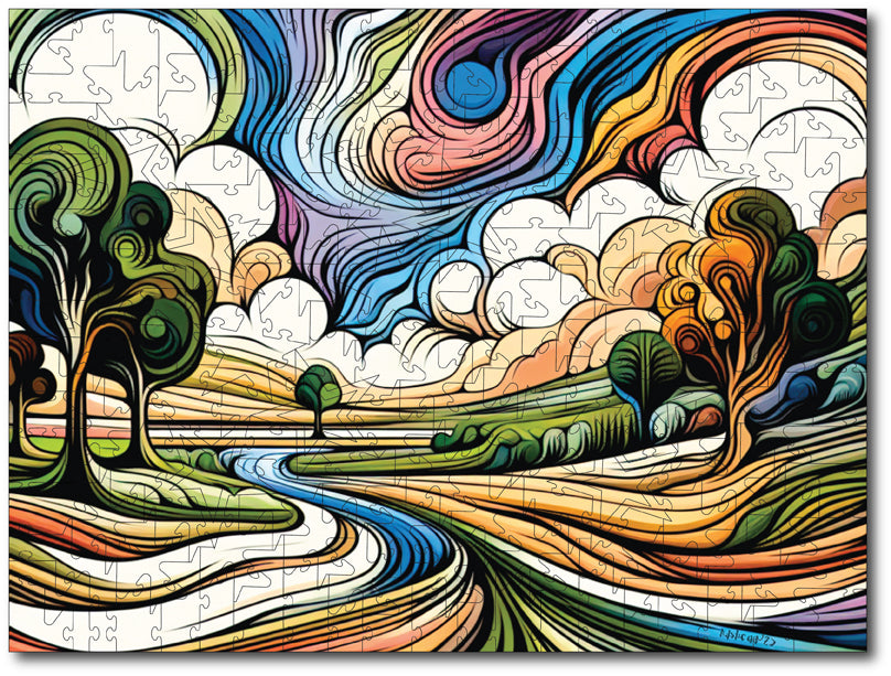 Starz Puzzles: Jefferson Adshead "Swirling Landscape"