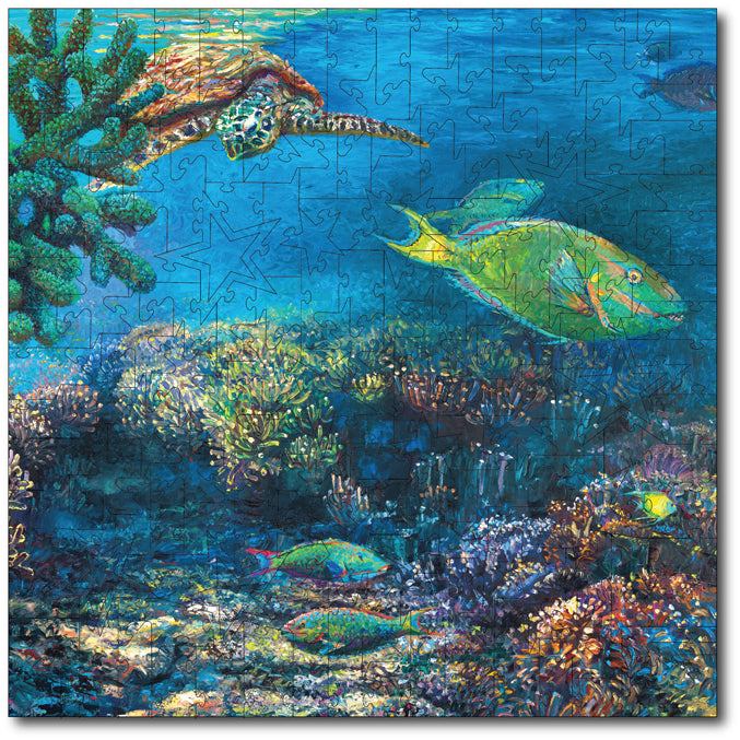 Starz Puzzles: Iris Scott "Blue Merlot" Square