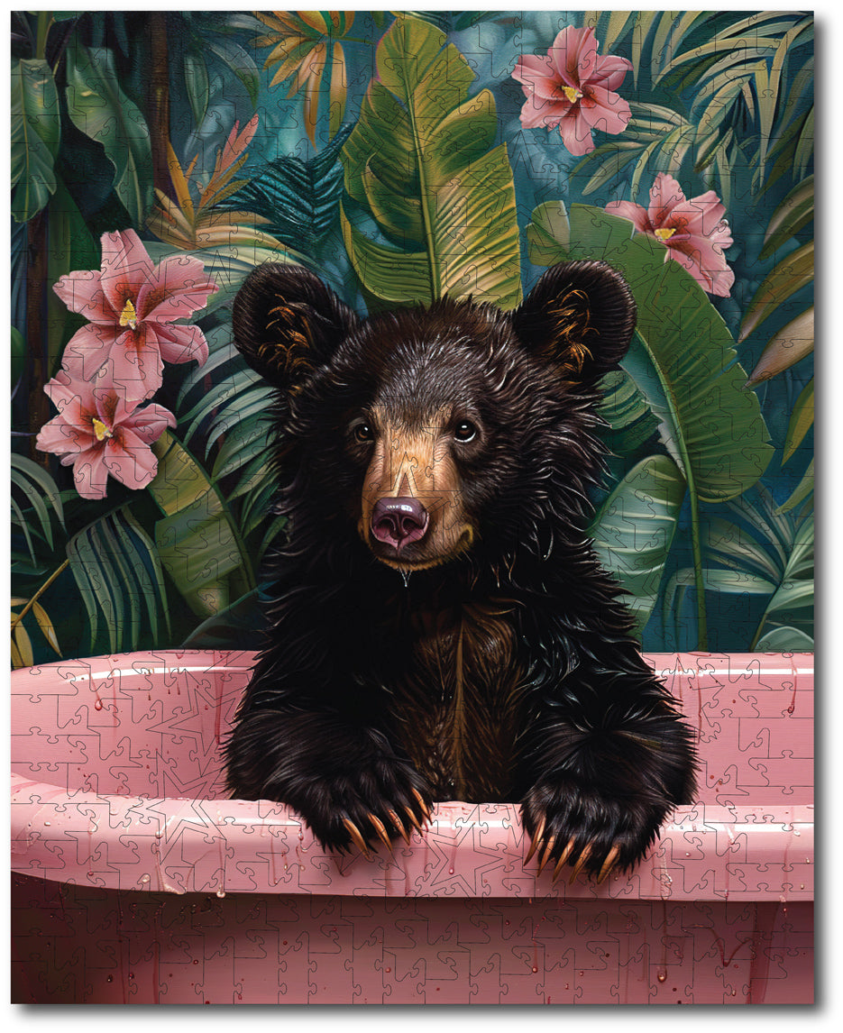 Starz Puzzles: Momart "Bruno Bear In Pink Bathtub"