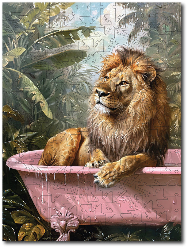Starz Puzzles: Momart "Satisfied Lion In The Bath"