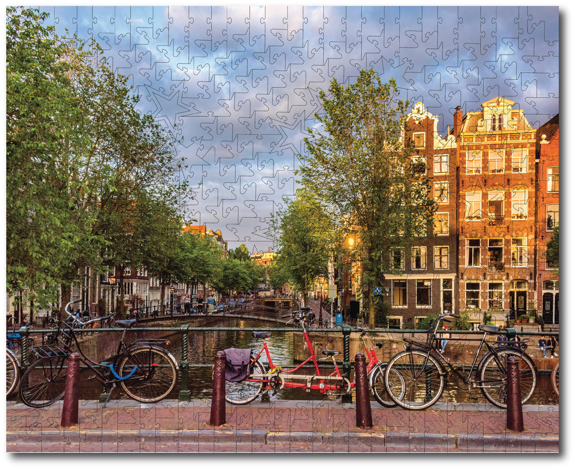 Starz Puzzles: Noriko Buckles "Bicyles Park On The Bridge, Amsterdam"