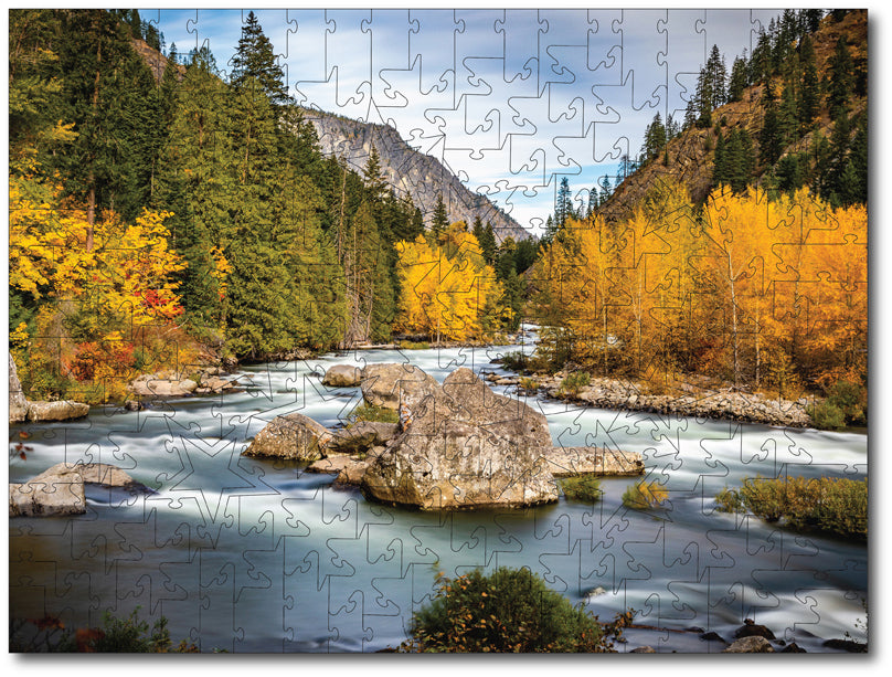 Starz Puzzles: Fall Colors On Wenatchee River