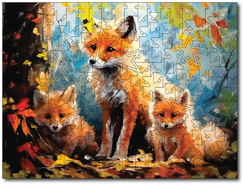 Starz Puzzles: Mother Fox and Her Kits